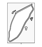 D10E73760 - : Door Weather-Strip - Driver's Side (LH) for Mazda: CX-3 Image