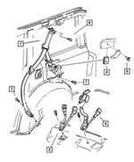 5FG531K5AK - : Outer Seat Belt, Left for Jeep: Cherokee Image