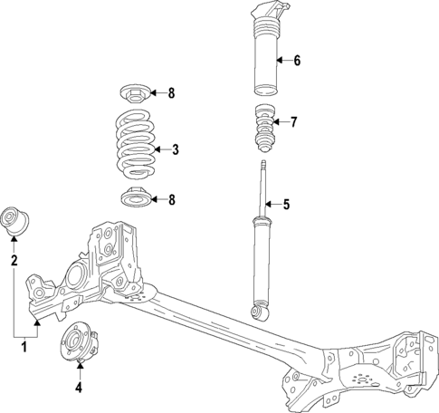 Rear Suspension for 2023 Chevrolet Bolt EUV #1