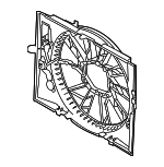 17427514560 - Cooling System: Fan Shroud for BMW: 525i, 530i, 745i, 745Li, 750i, 750Li Image