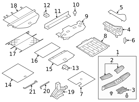 Interior Trim - Rear Body for 2009 Nissan Murano #0