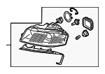 8P0941029J - Electrical: Composite Headlamp for Audi: A3, A3 Quattro Image