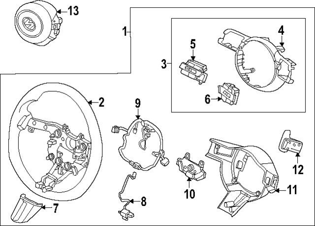 56111L1JA0MGX - : Steering Wheel for Hyundai Image