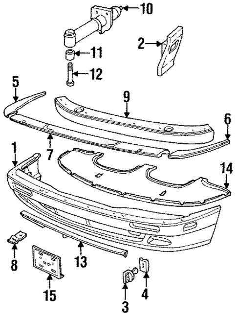 Bumper & Components - Front for 1995 Jaguar XJR #0