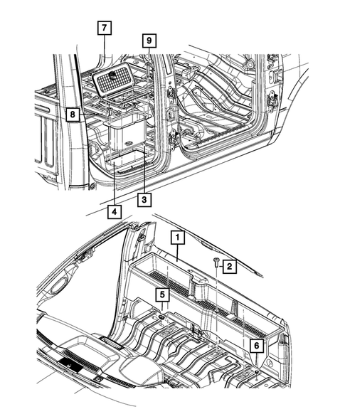 Rear Storage Compartment for 2017 Ram 1500 #0