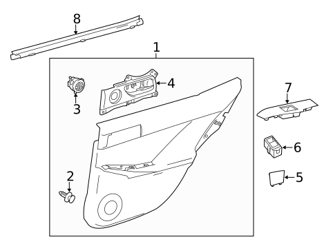 Rear Door for 2022 Lexus IS300 #0