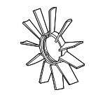 11521712110 - Cooling System: Fan Blade for BMW Image