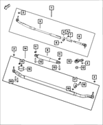 68383343AA - Steering: Drag Link Outer Socket for Ram: 2500, 3500 Image