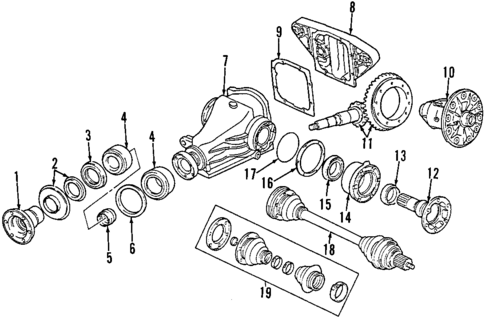 Differential for 2003 BMW 745i #0