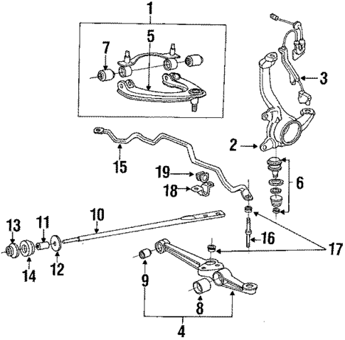 Anti-Lock Brakes for 1992 Acura Integra #1