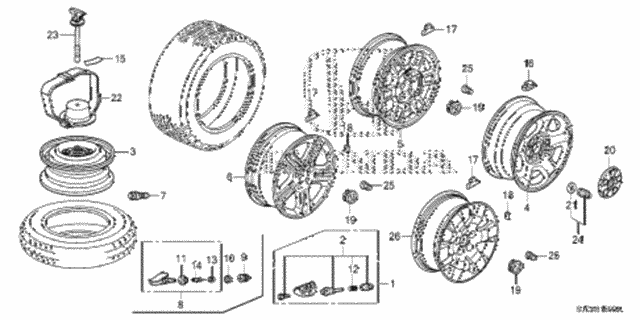 Wheel Disk (KA) for 2014 Honda Ridgeline #0