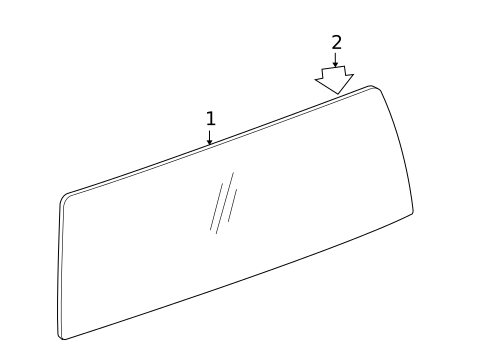 Glass & Hardware - Back for 2006 Hummer H3 #0