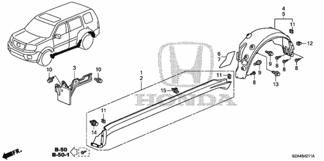 Side Sill Garnish for 2012 Honda Pilot #0