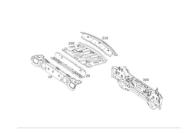 1776402500 - Rear End: Rear-End Center Section for Mercedes-Benz Image image