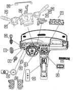 4602810AD - Electrical: Instrument Panel Switch Pod for Mopar Image