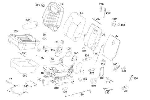 Rear Single Seats for 2008 Mercedes-Benz R350 #0