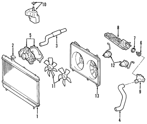 Water Pump for 1999 Lexus RX300 #1
