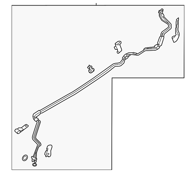 Y 2013-2016 Nissan Pathfinder Liquid Line 92460-3JA0C | OEM