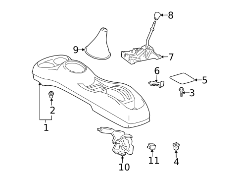 Gear Shift Control for 2006 Scion xA #0