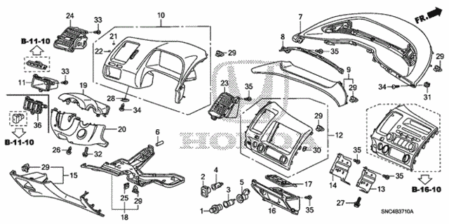 Instrument Panel Garnish (Driver Side) for 2006 Honda Civic #0