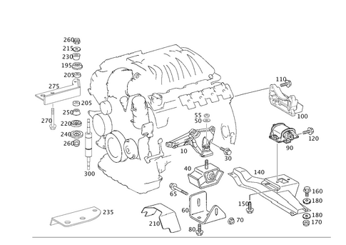 Engine Suspension for 2007 Mercedes-Benz G 55 AMG&reg; #0