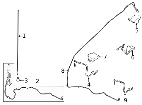Antenna & Radio for 2019 Ford F-250 Super Duty #0