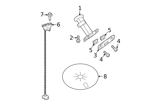 Spare Tire Carrier for 2023 Nissan TITAN #0