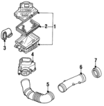 E9BZ9600A - Engine: Air Cleaner Assembly for Ford Image image