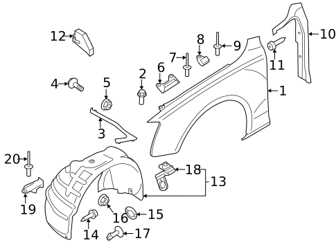 Fender & Components for 2013 Audi RS5 #0