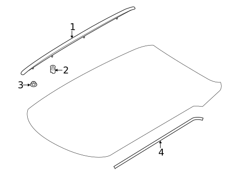 Exterior Trim - Roof for 2014 Mini Cooper Countryman #1