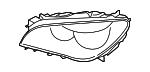 63117348510 - Electrical: Headlamp Housing for BMW: 740i, 740Ld xDrive, 740Li, 740Li xDrive, 750i, 750i xDrive, 750Li, 750Li xDrive, 760Li, ActiveHybrid 7 Image