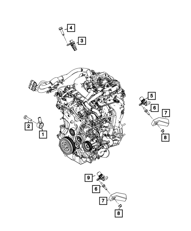 68528786AB - Electrical: Crankshaft Position Sensor for Mopar Image image