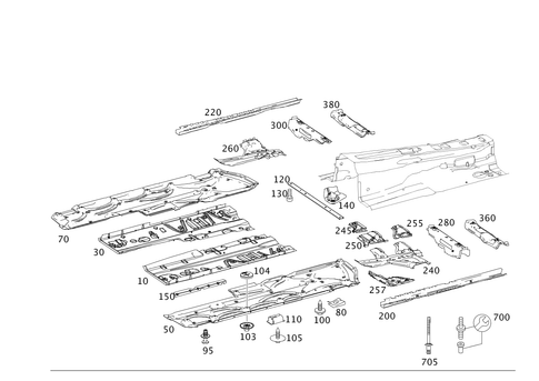 Front Floor for 2014 Mercedes-Benz E400 #0