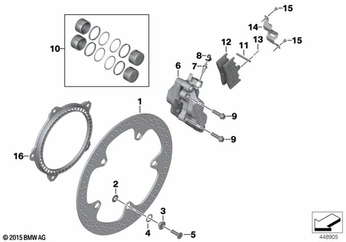 Front Wheel Brake for 2001 BMW-Motorrad R 1150 R #0