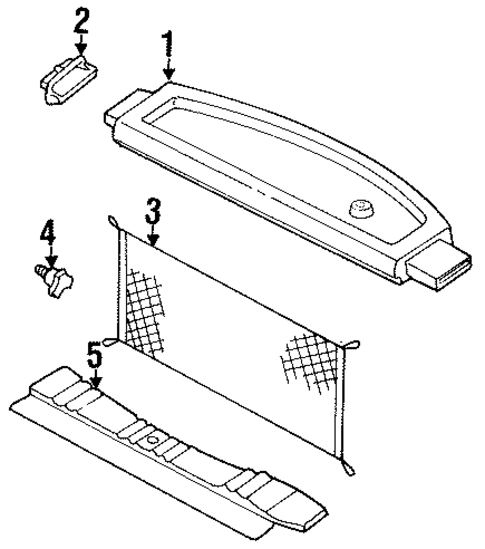 Interior Trim - Rear Body for 1999 Mercury Villager #0