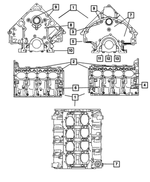 68061157AC - 5.7L Gas; Engine: Short Block Engine for Mopar Image