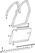 25657493 - Body: Door Shell for Oldsmobile: Aurora Image