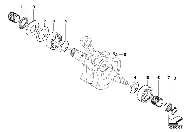 21217715434 - : Set Of Bearings, Clutch for BMW-Motorrad Image
