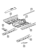 5183908AD - Body Sheet Metal Except Doors: Front Floor Pan for Dodge: Caliber | Jeep: Compass, Patriot Image