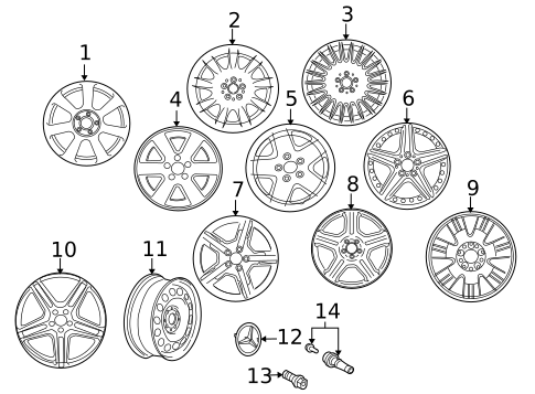 Wheels for 2009 Mercedes-Benz CL550 #0