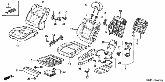 Front Seat (L.) for 2003 Acura CL #0