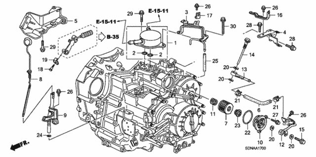 AT Oil Level Gauge (V6) for 2007 Honda Accord #0