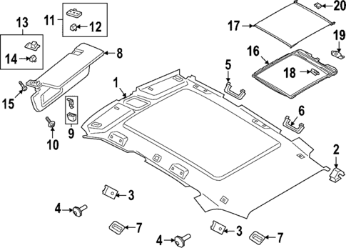 Interior Trim - Roof for 2022 Porsche Cayenne #0