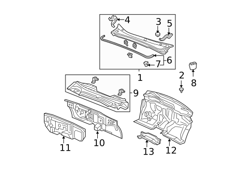 Cowl for 2006 Honda Odyssey #0