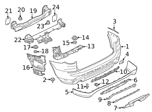 Bumper & Components - Rear for 2019 BMW X3 #0
