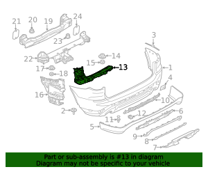 Genuine BMW 51-12-7-498-522 | Guide For Bumper Side Righ 511271 | FREE ...
