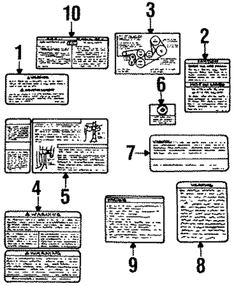 Labels for 1996 Mazda B4000 #0