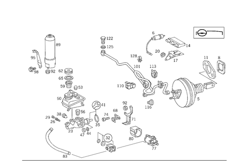 Brake Booster for 1993 Mercedes-Benz 600SL #3