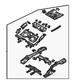 65500BY001 - Body: Floor Pan Assembly for Hyundai Image