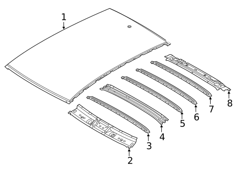 Roof & Components for 2018 Hyundai Elantra GT #0